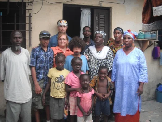 Alicia and the boys’ first visit to Cote d’Ivoire and the Koné Compound, 2011