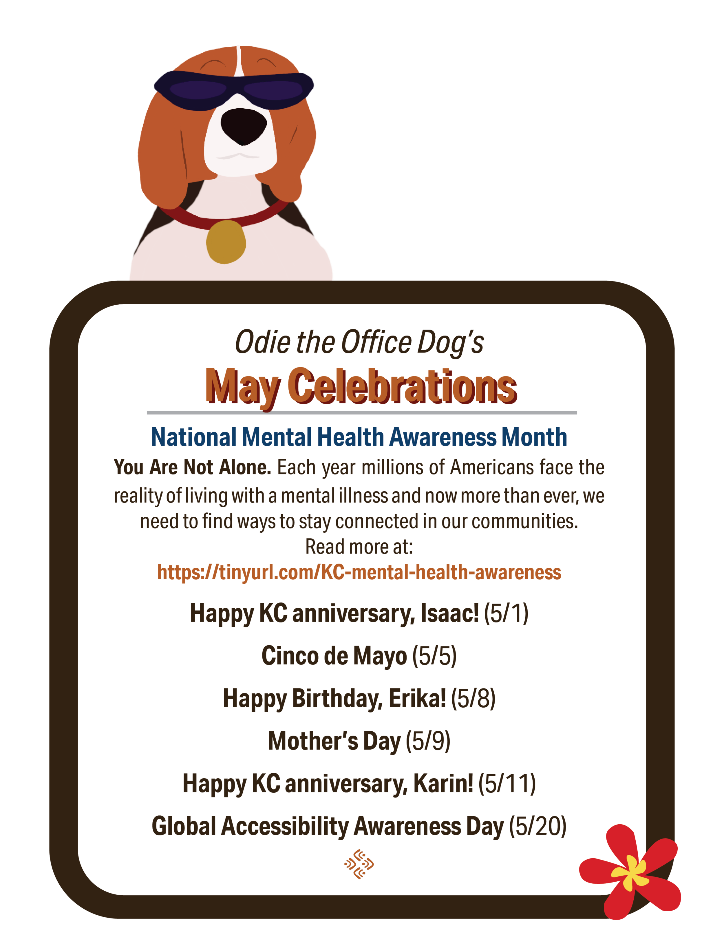 Odie the Office Dog's May Celebrations
