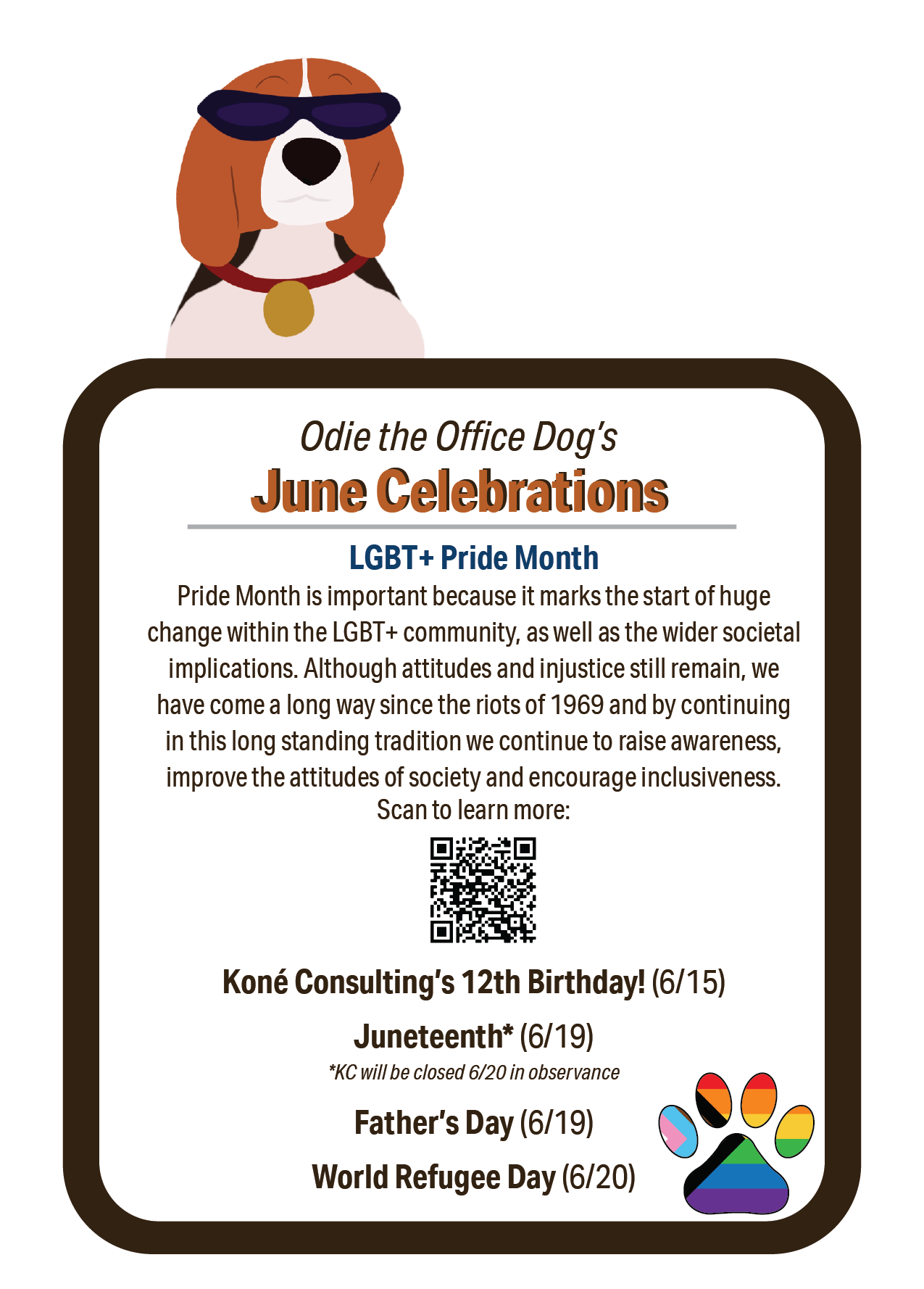 Odie the Office Dog's June 2022 Celebrations