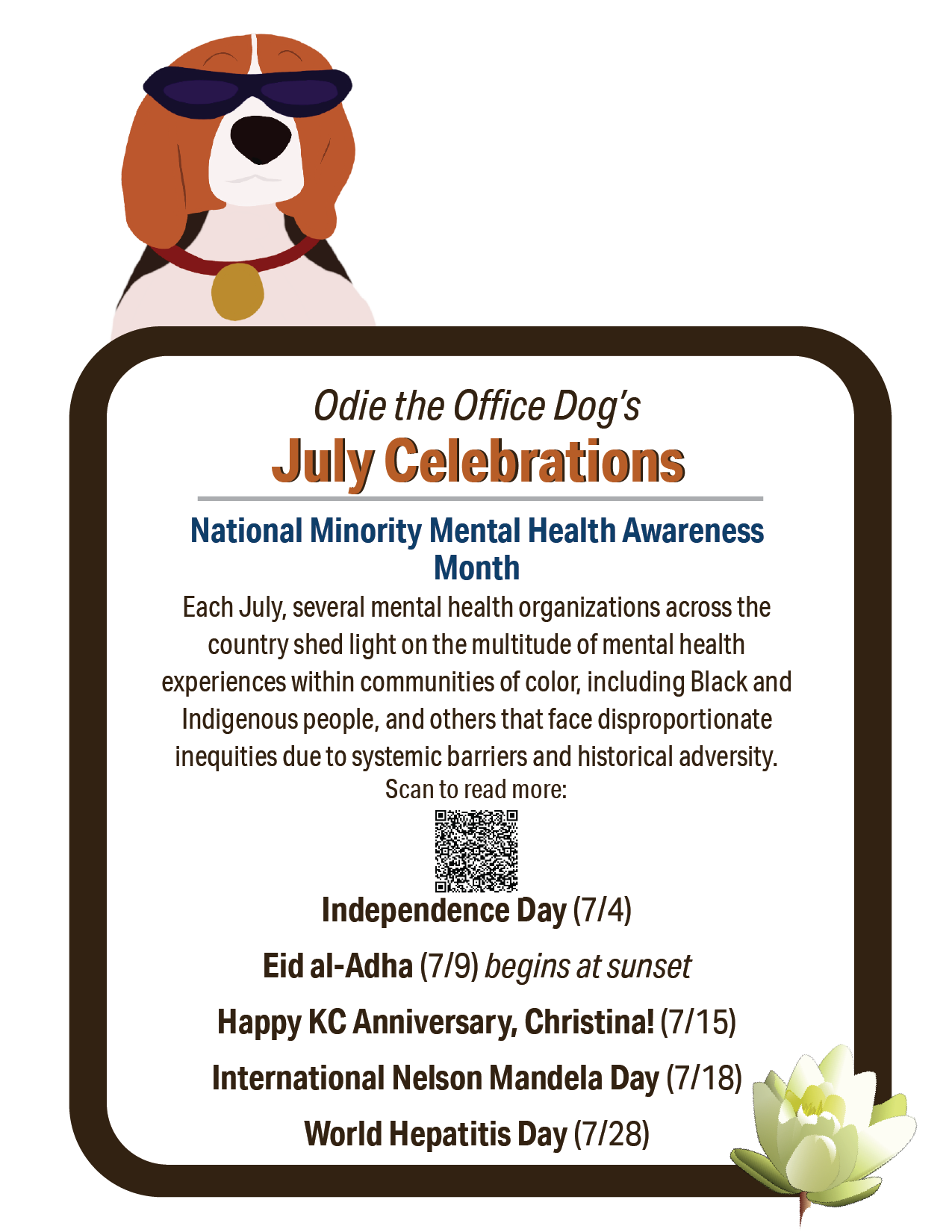 Odie the Office Dog's July 2022 Celebrations