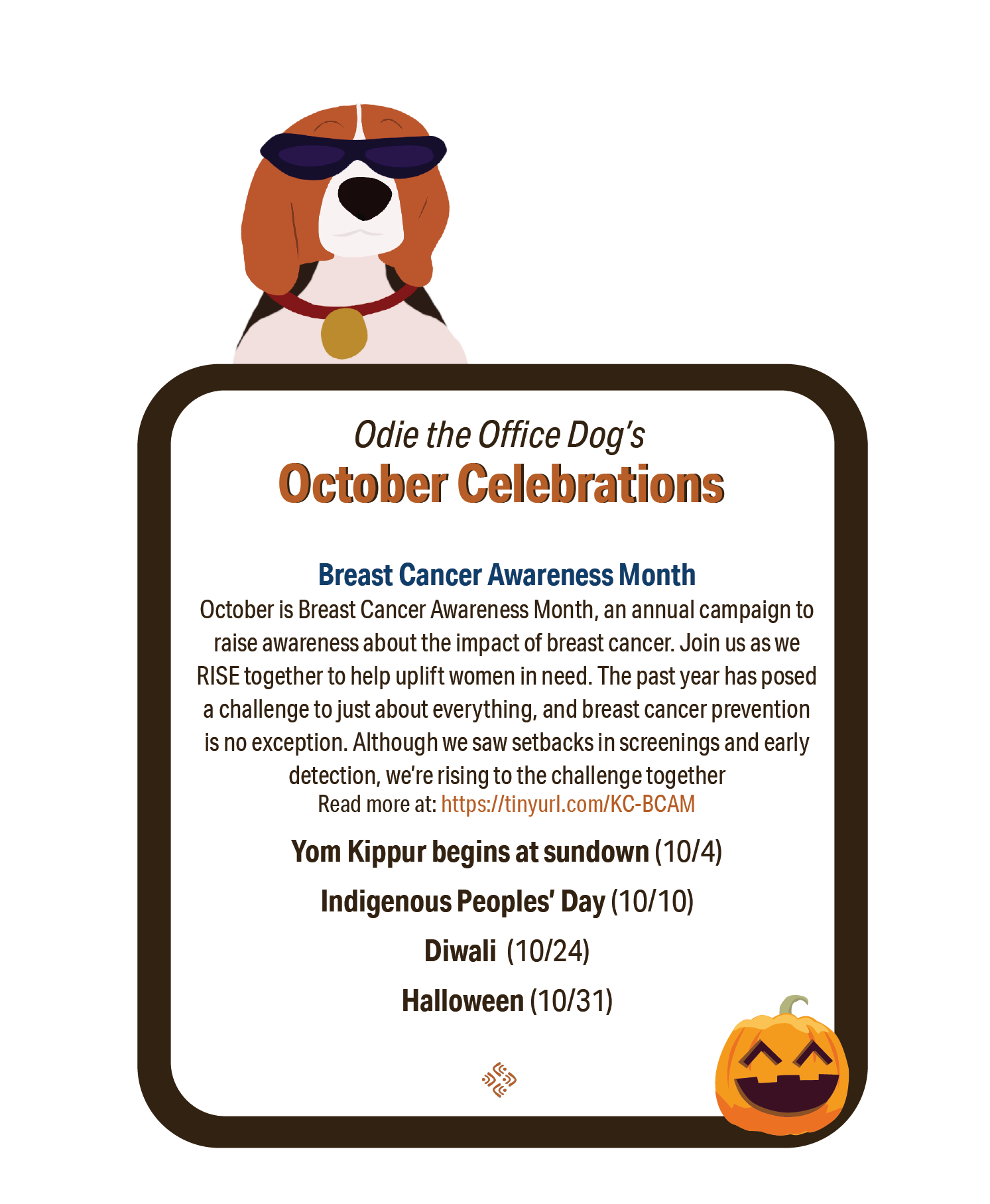 Odie the Office Dog's October 2022 Celebrations
