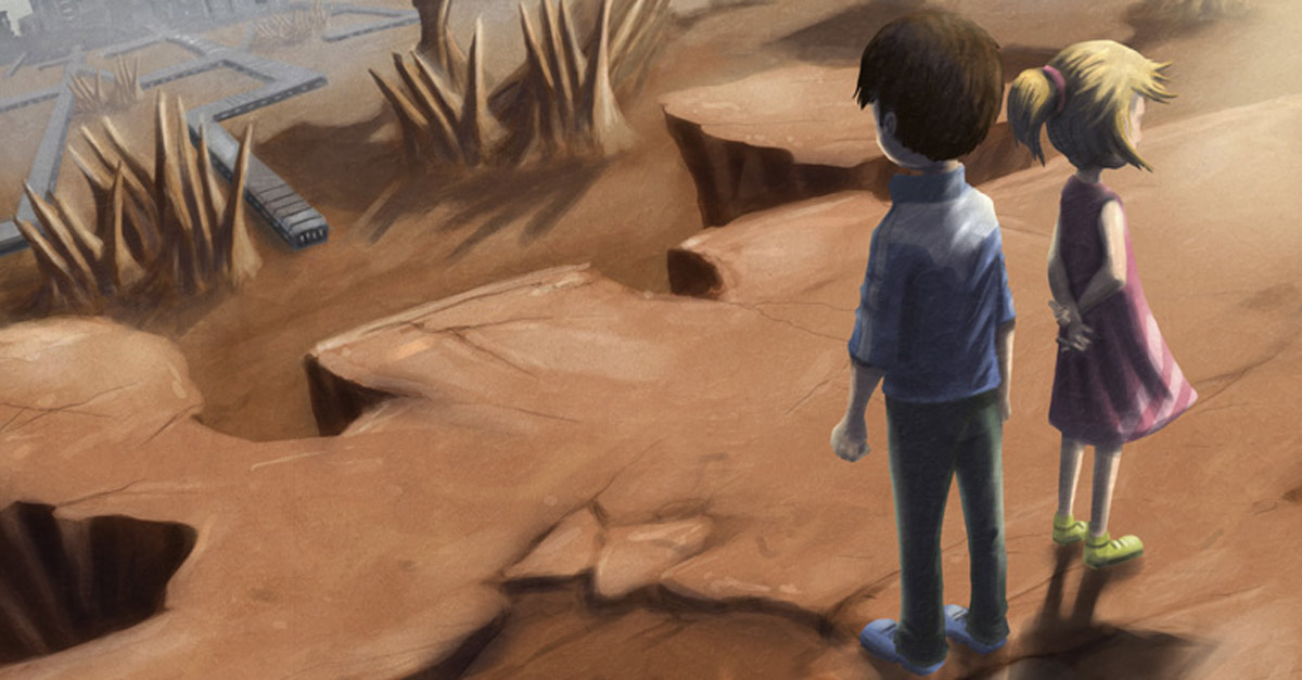 "They were born into a boxy and barren world . . . " More about THE BOOK OF SARTH