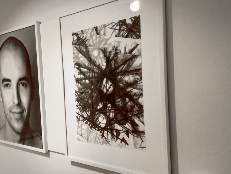    Mood   sketch   to   the work   "  Dimensions"   -   also   part of the exhibition  . 