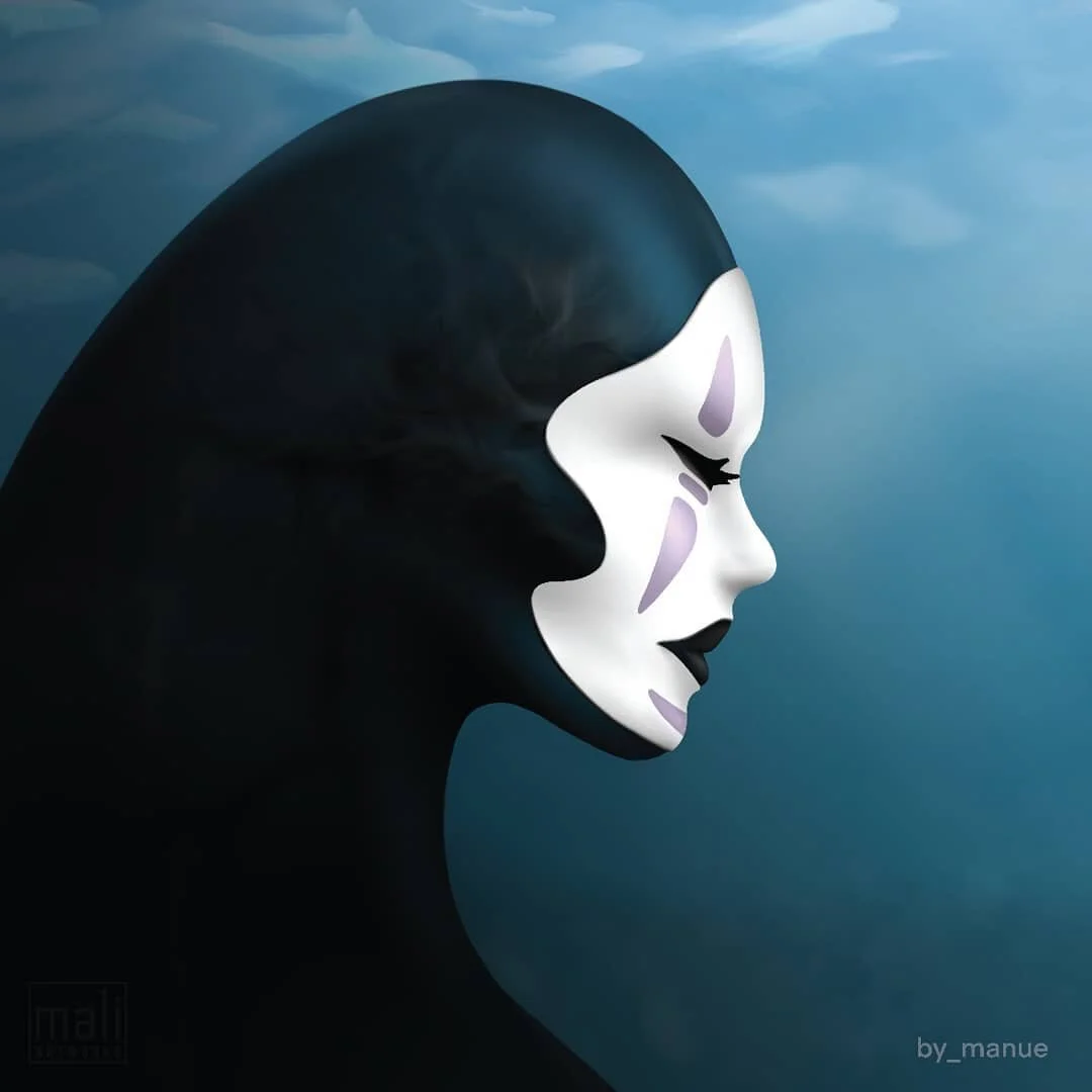 no-face spirit
.
❤️ studio ghibli
.
.
.
#faceless #spirit #digital #painting #drawing #fanart #cartoon #hayaomiyazaki #spiritedaway #artprint #kaonashi #by_manue
