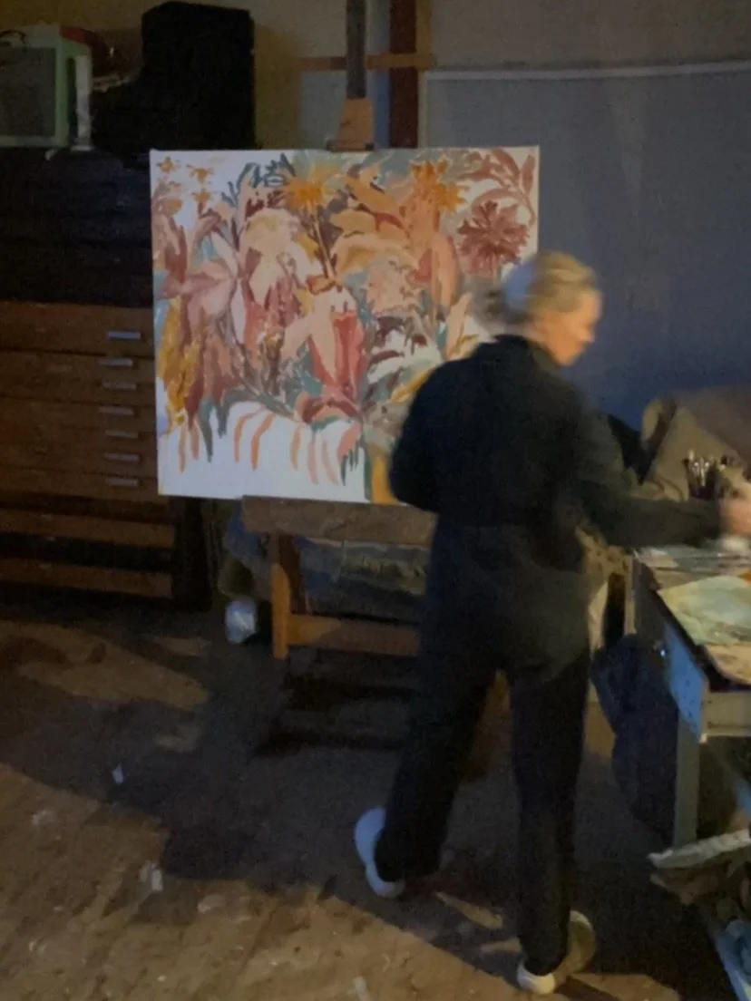 Huge if true 
.
.
.
#oiloncanvas #painter #sketch #drawing #art #artist #jungle #floral #flowers #contemporarypainting