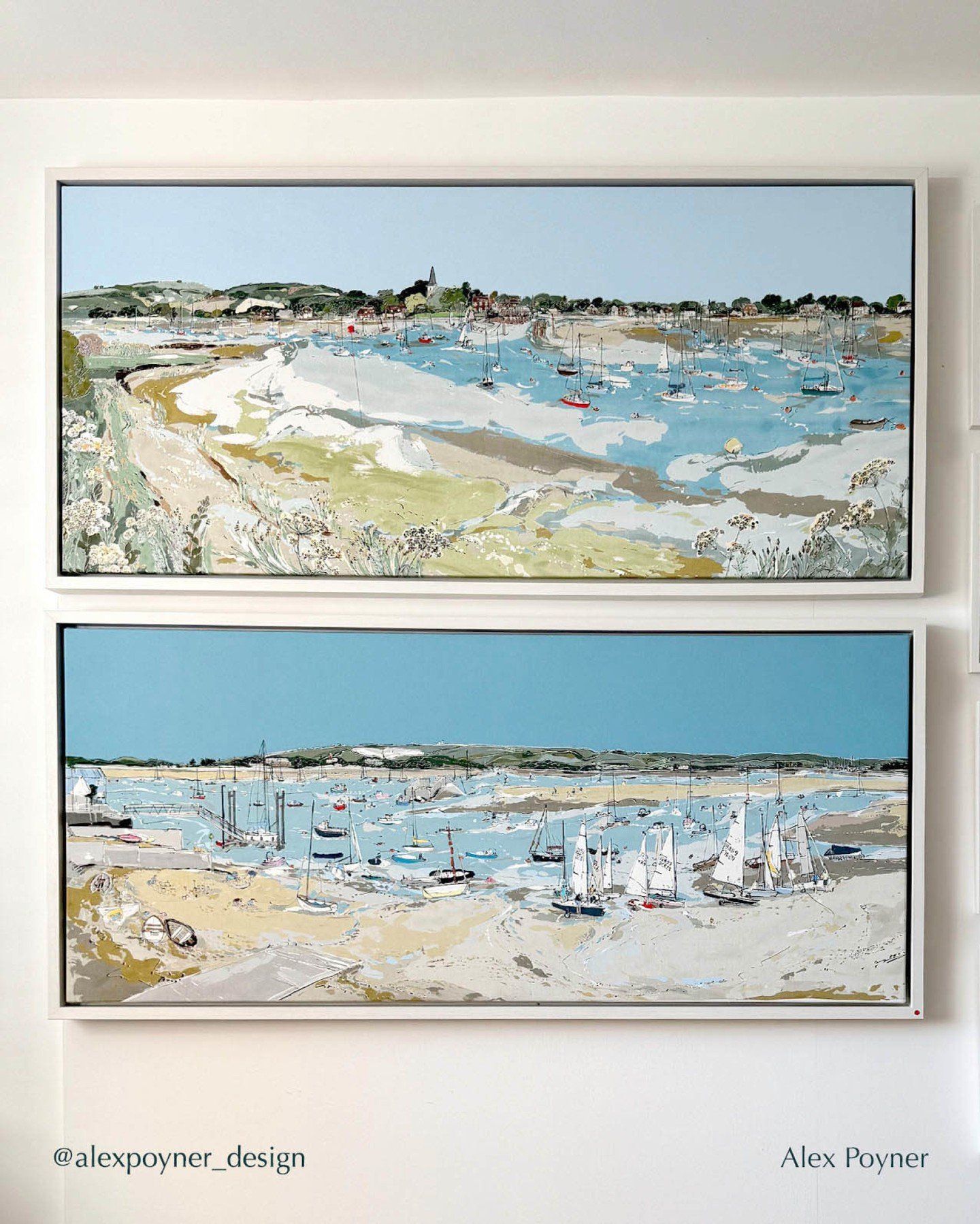 Happy Sunday😎

Two scenes inspired from different sides of the harbour: top to bottom: 

'TIDES OF BOSHAM HARBOUR' 
3 of 4 (Sold) 

'KENCH REGATTA'
1 of 3 (Sold)

Two of my absolute favourite seascapes in my new collection, just love the colours, re