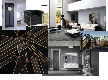 I adore that black & metallic print. That was relevant then and is definitely en vogue now.