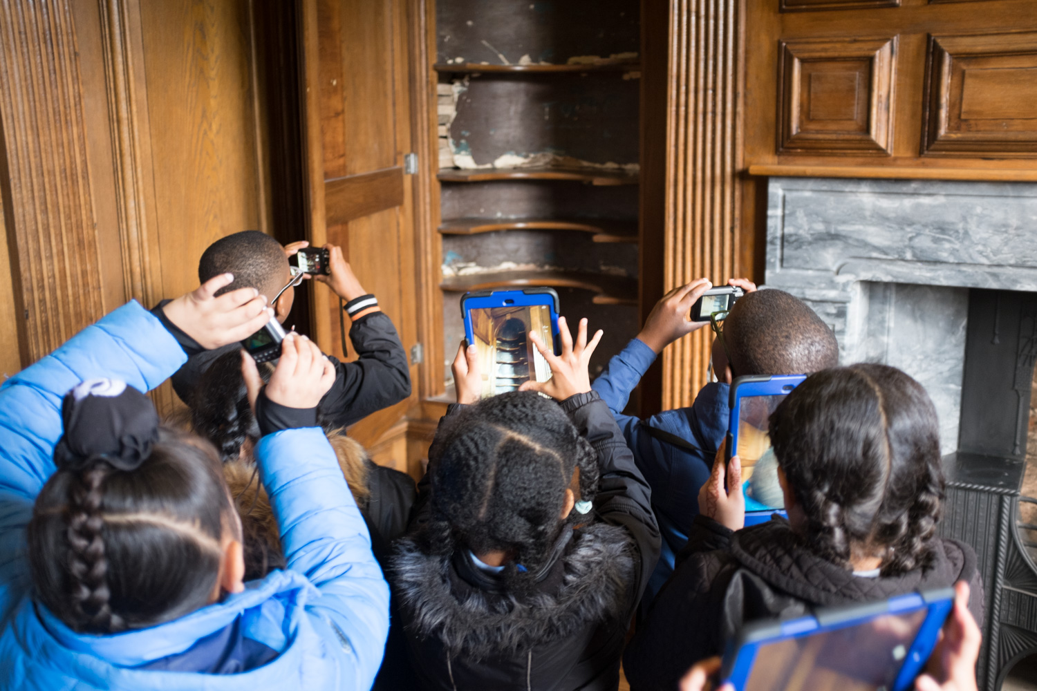 The children discover the secret cupboard!