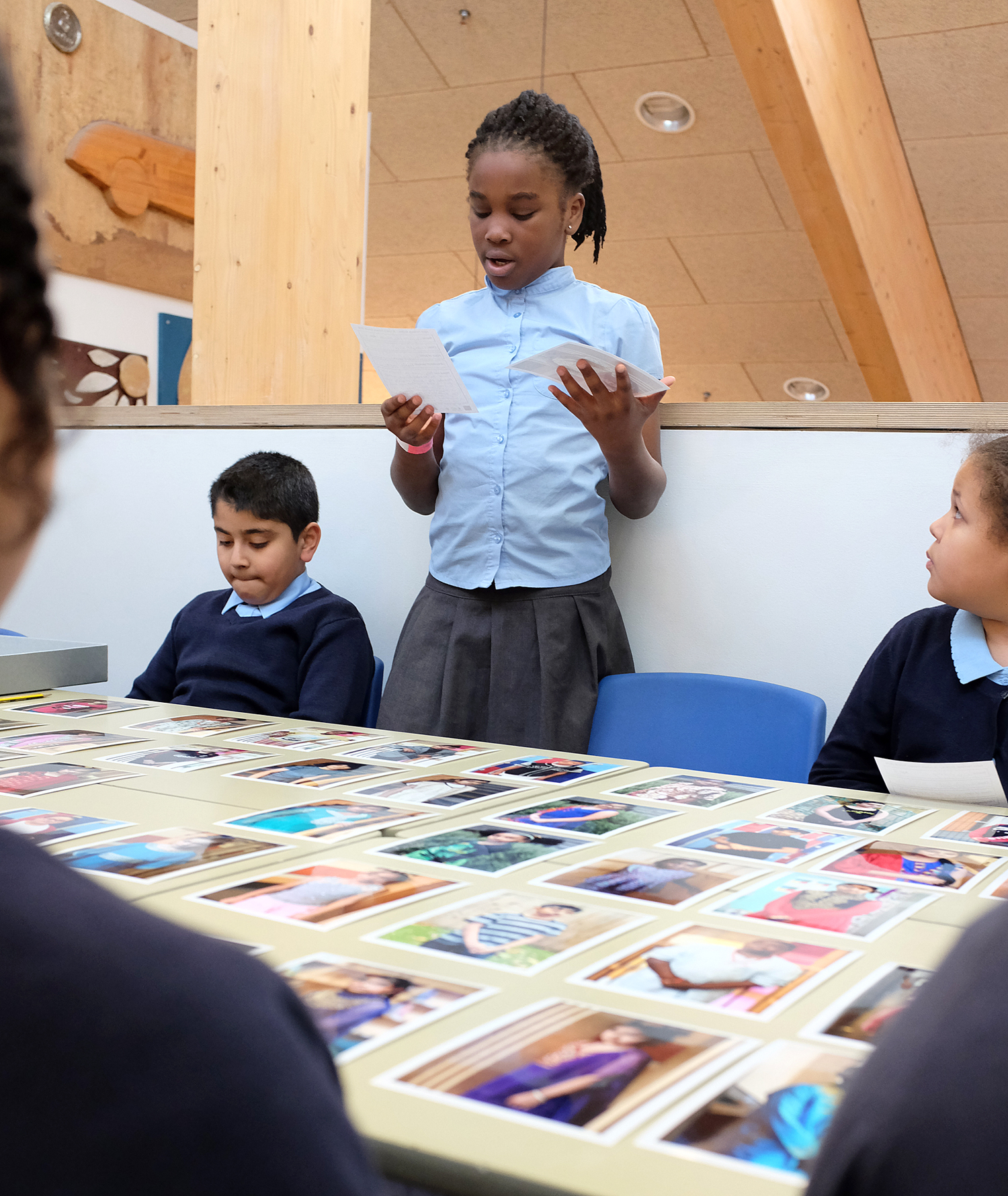 The children got to share their archive bio and photograph with classmates.
