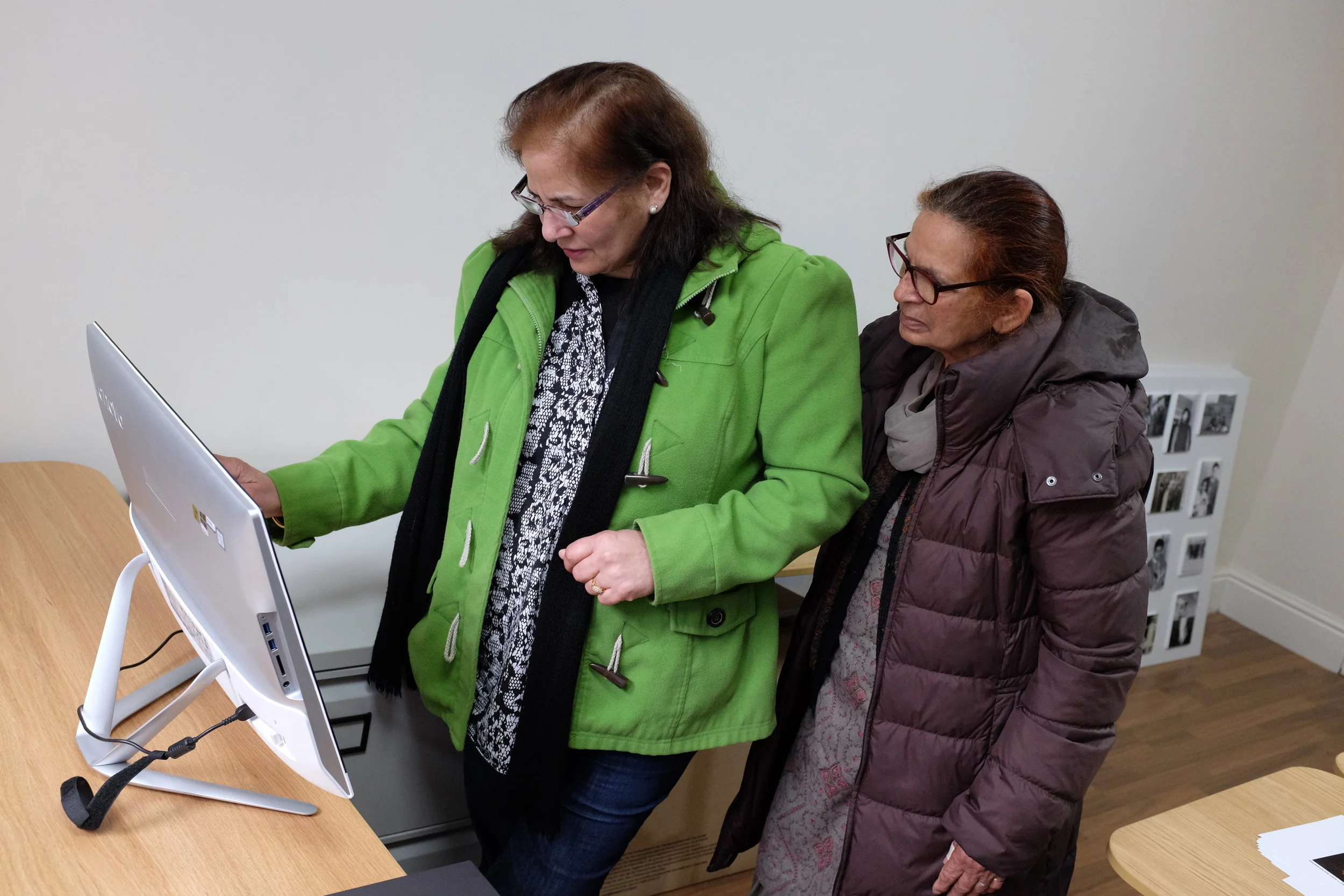 Supriya and Mrs Dhanjal delve through the archived images online.