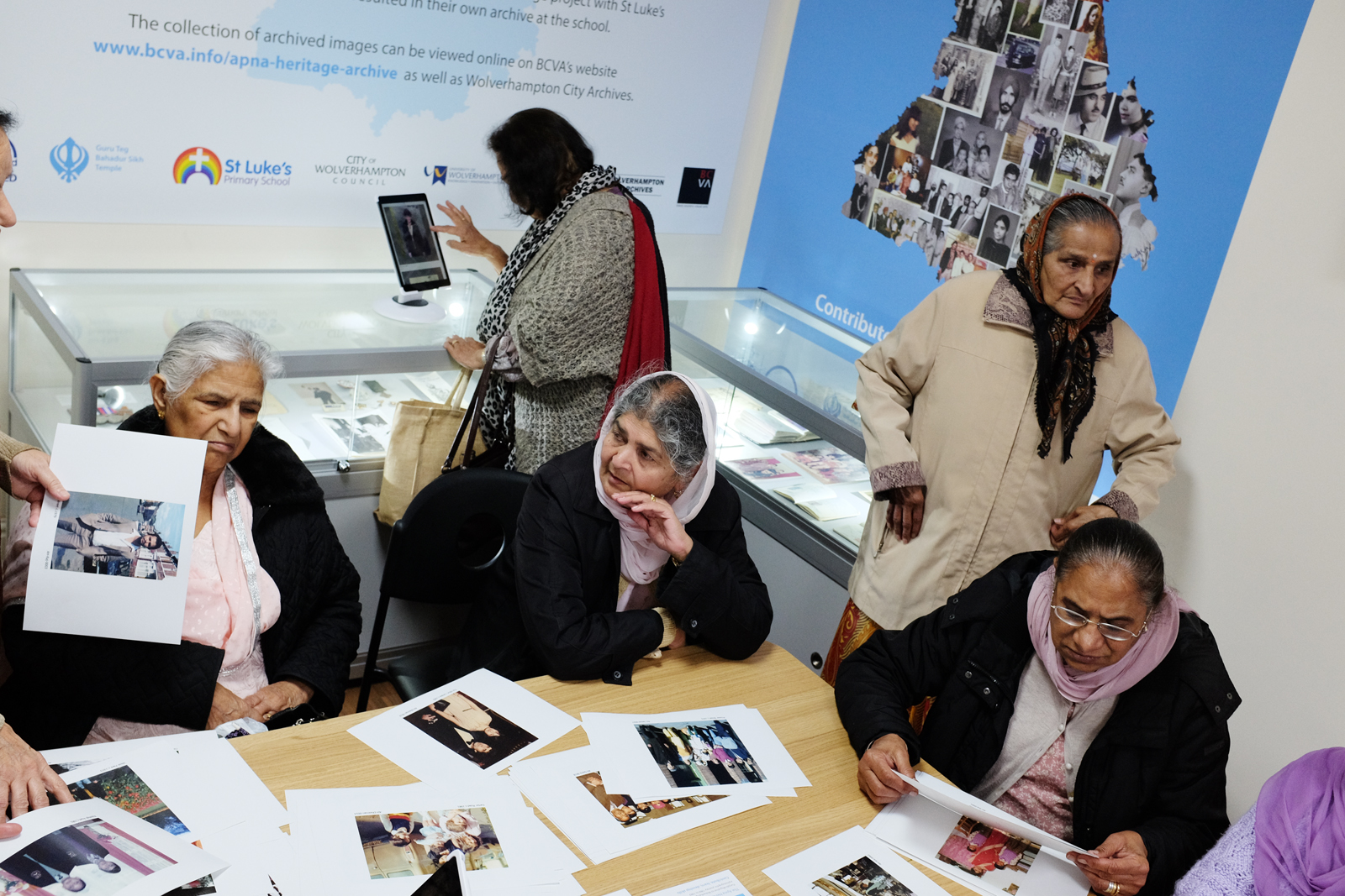 St Chad's Asian Ladies group visit to the Apna Heritage Archive 
