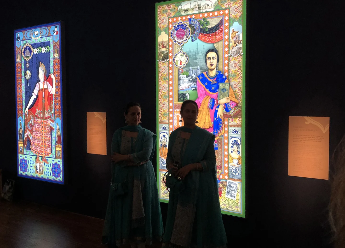 Amrit and Rabindra 'The Singh Twins' present their "The Slaves of Fashion' exhibition, W-ton Art Gallery.