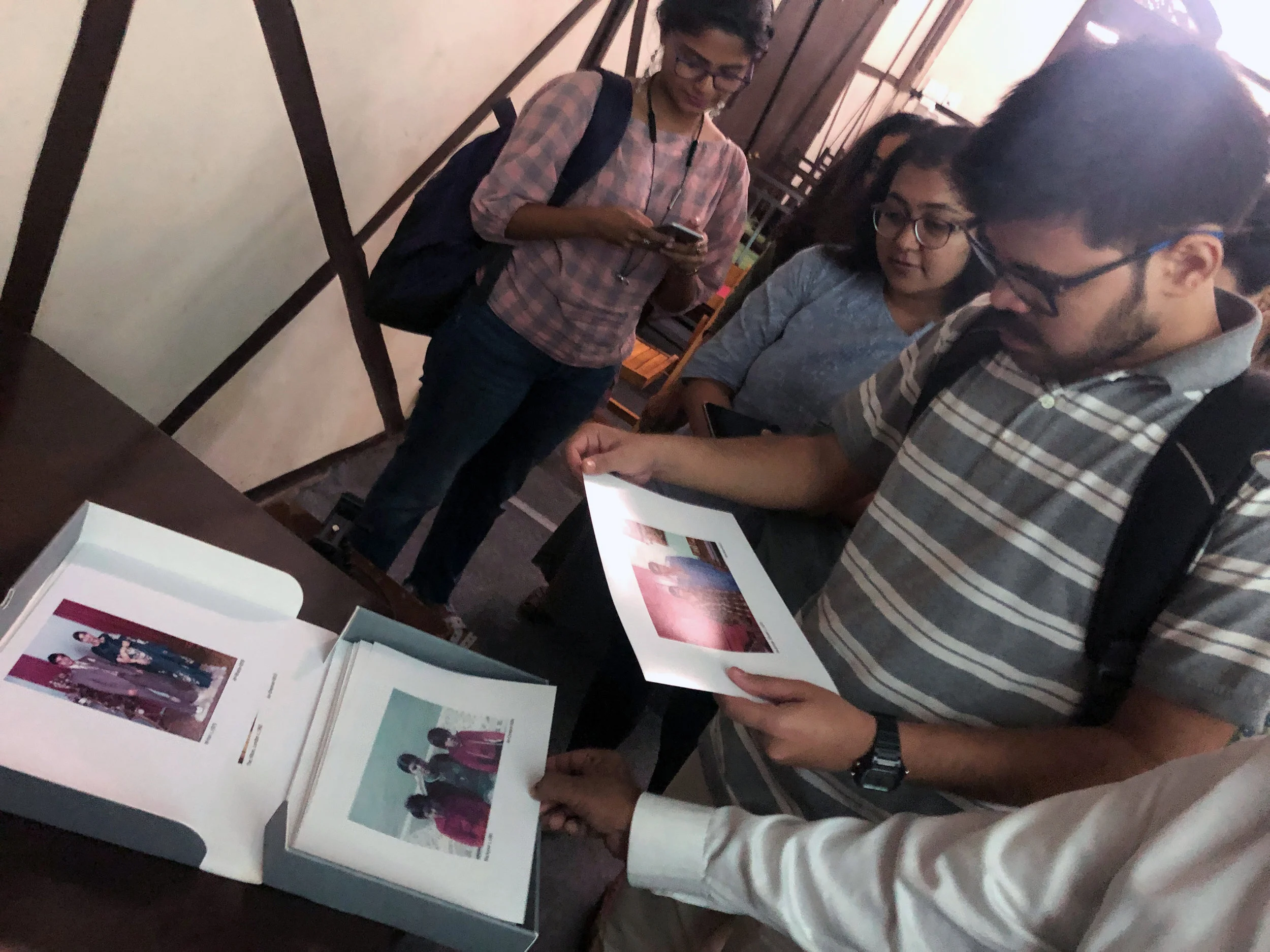 MUMBAI - Great to have such an engaging crowd stop over to receive hospitality ask questions and browse the physical collection of images from the Apna Heritage Archive.