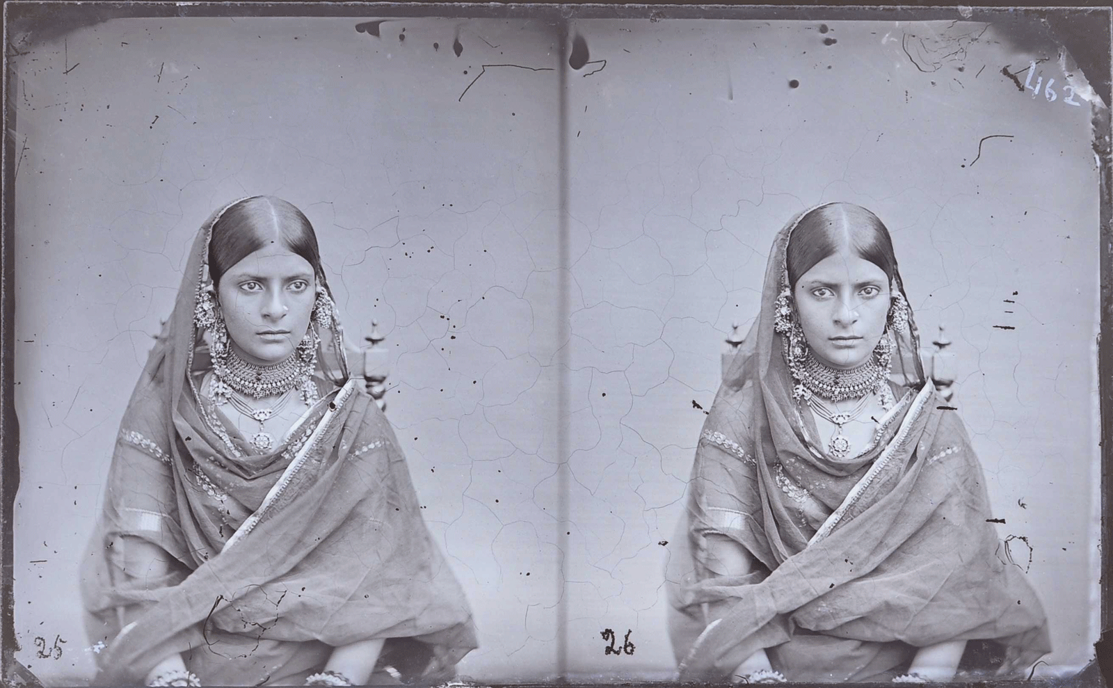 JAIPUR - Amazing collection of double exposures from the Maharaja Sawai Man Singh’s collection. The charming ladies pictured here is one of the many of his concubine’s.