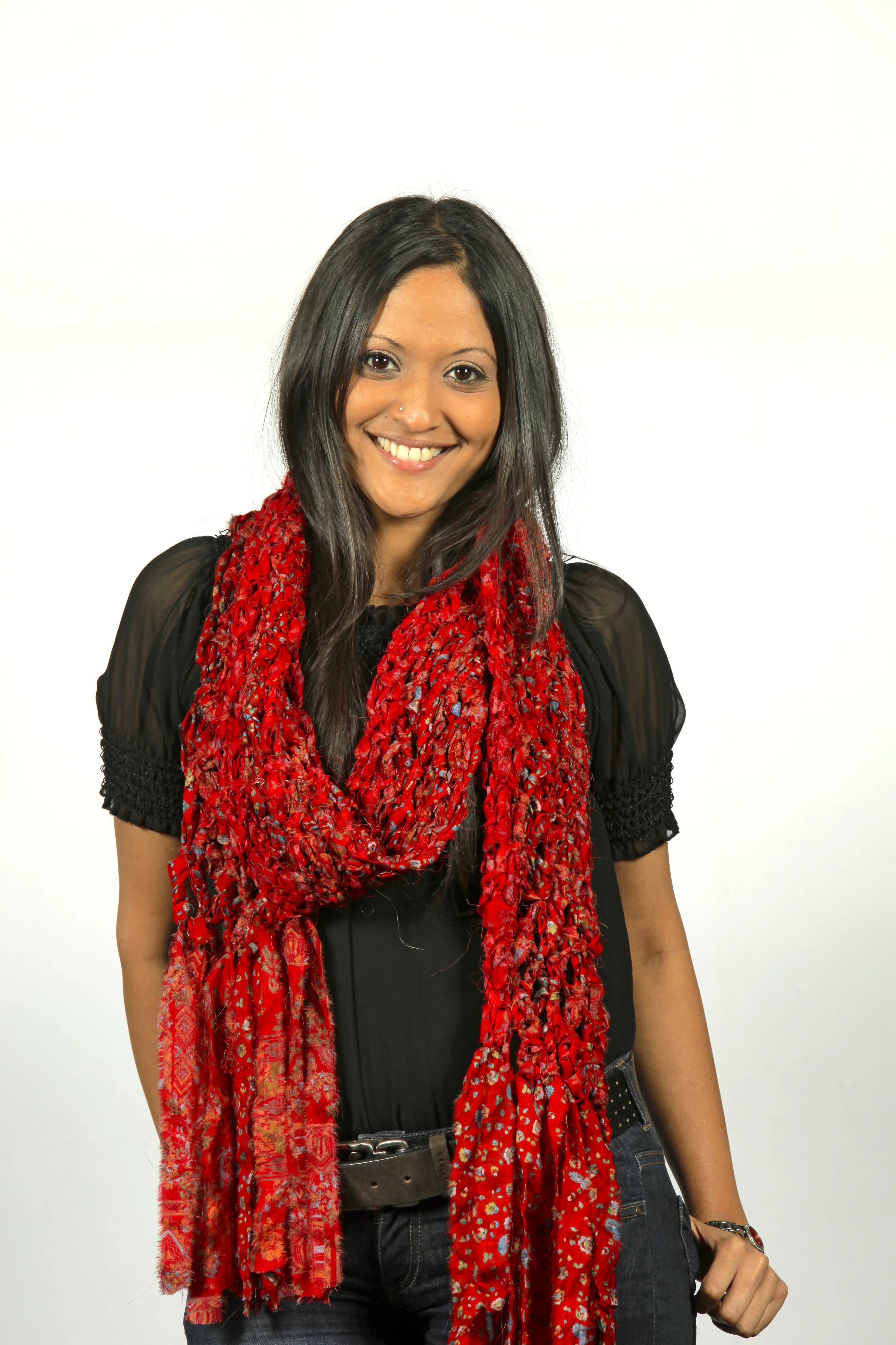 Winter Crocheted Flat Scarf.JPG