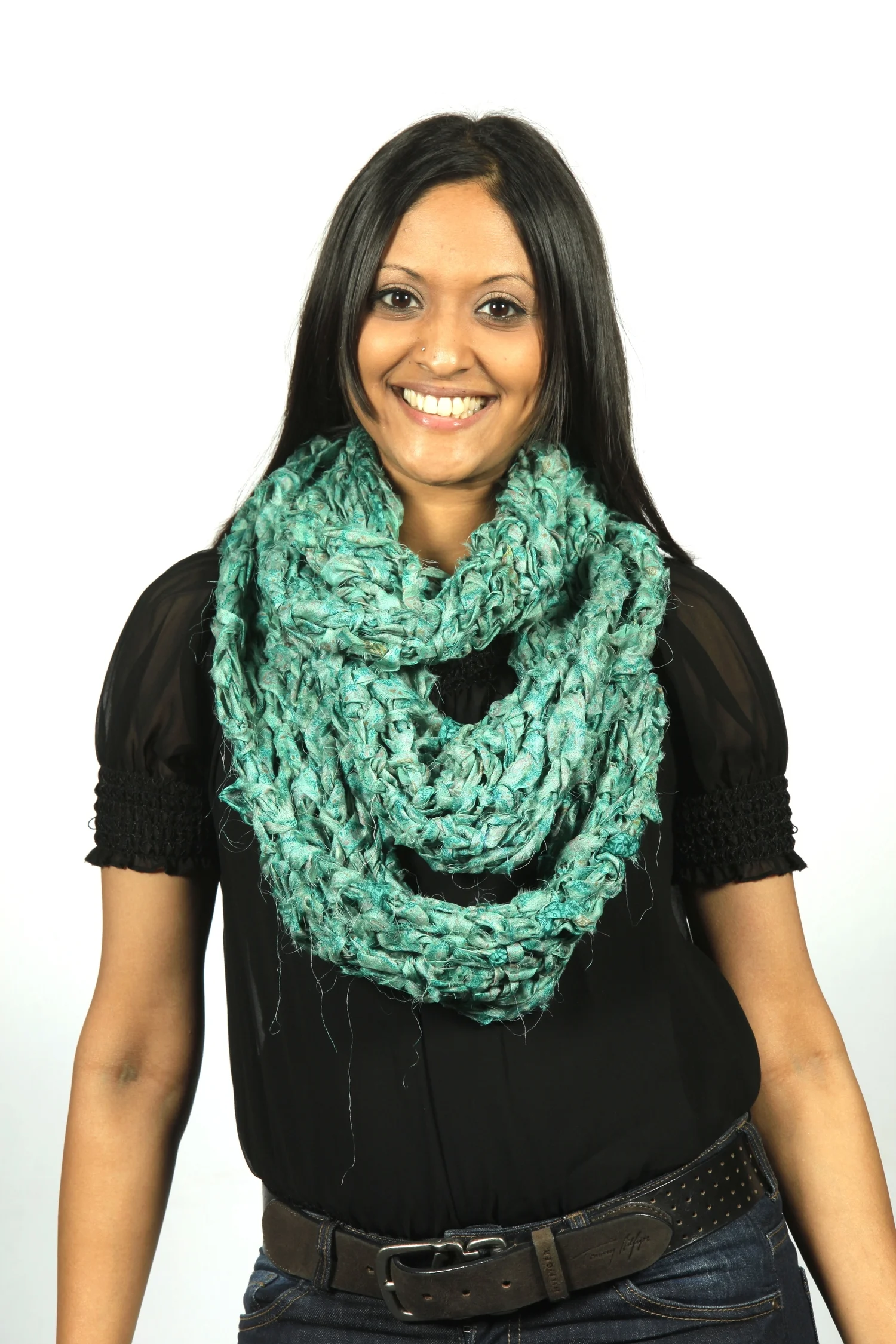 Winter Crocheted Infinity Scarf.JPG