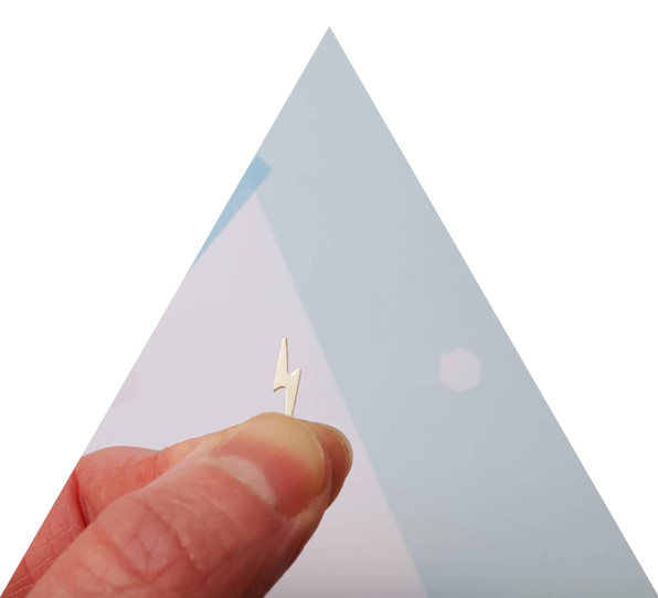  Lightning Studs £13.50