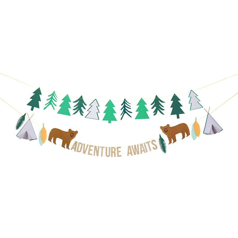 Woodland Adventure Bear Bunting Garland