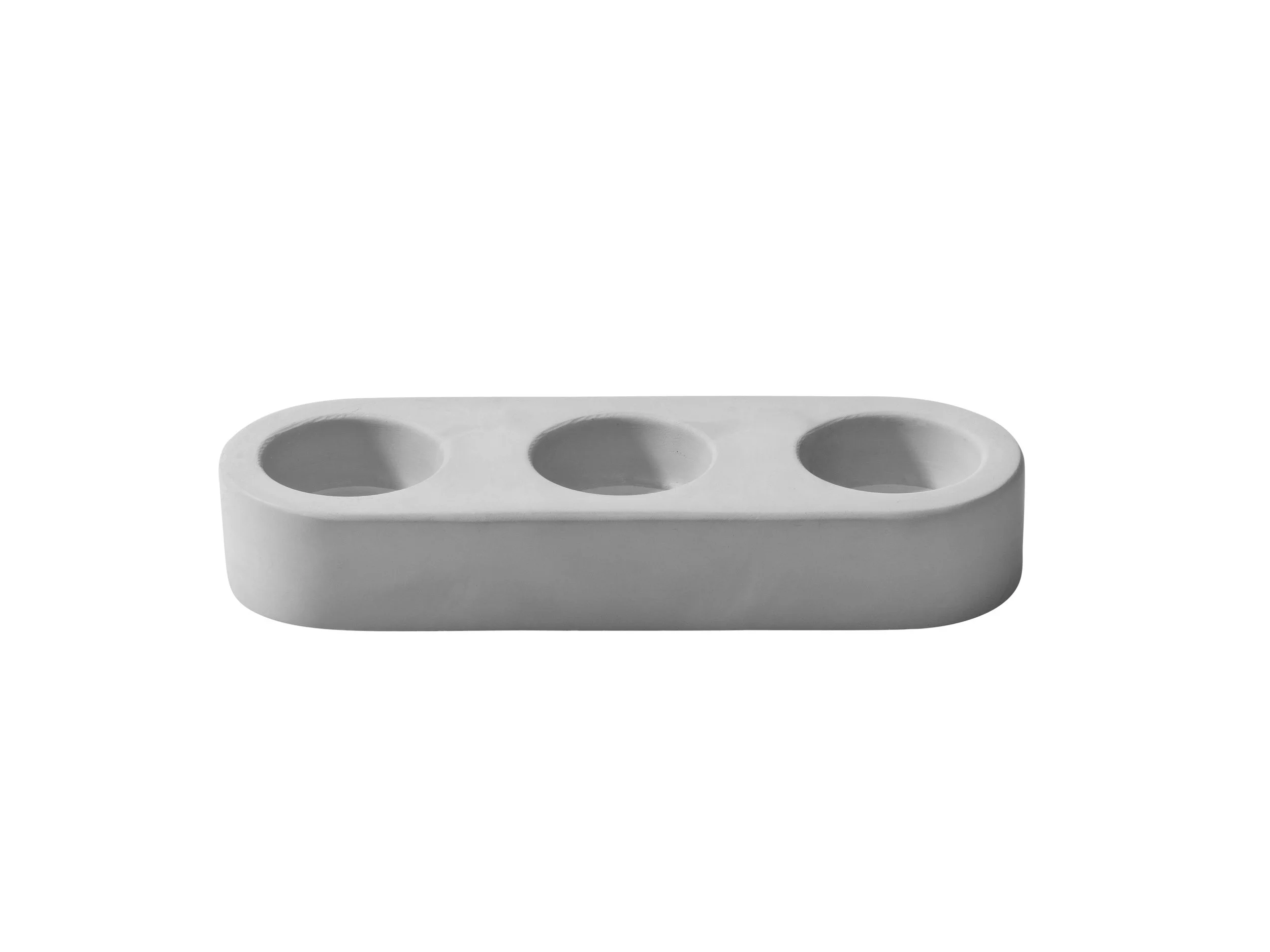 Concrete Tealight Holder- Trio Grey Blok