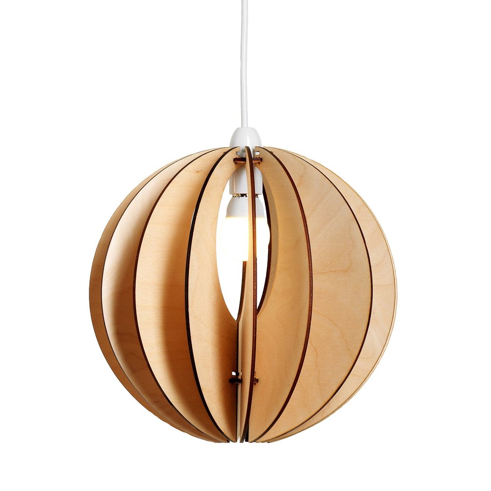 Wooden Lightshade- Sphery30 byKirsty