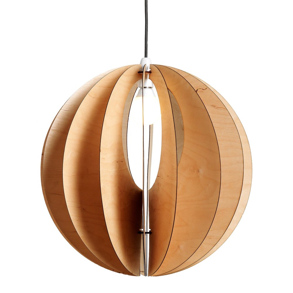 Large Wooden Lightshade- Sphery50 byKirsty