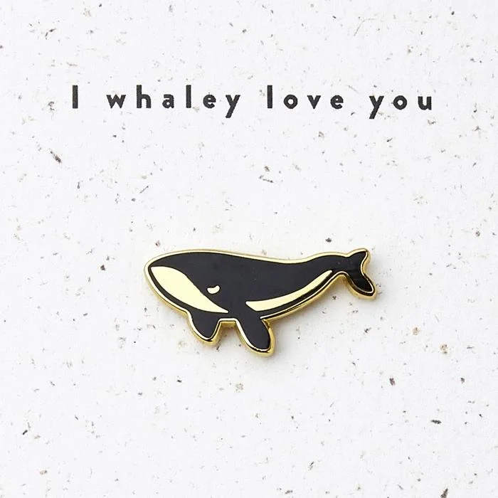 I whaley love you pin badge