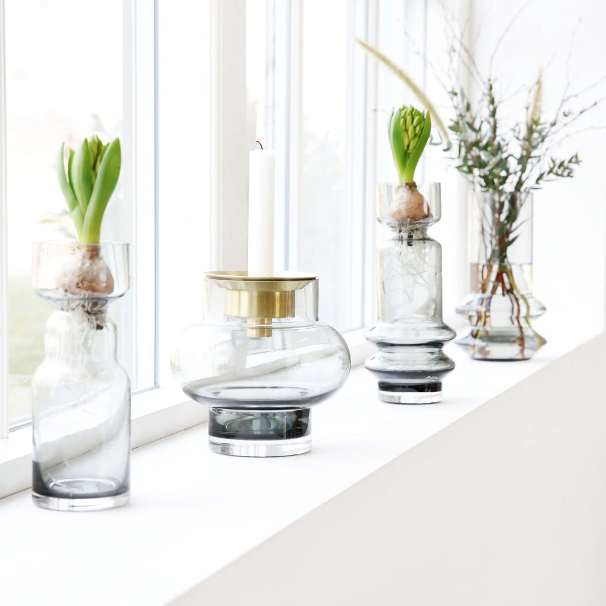 Grey Sapa Glass Vase- House Doctor