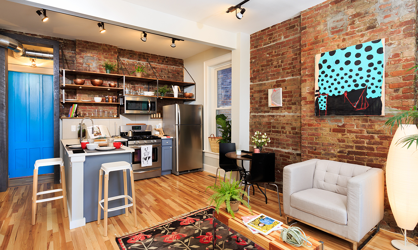 Collaboratively-staged space at 246 Third Street, Troy, NY