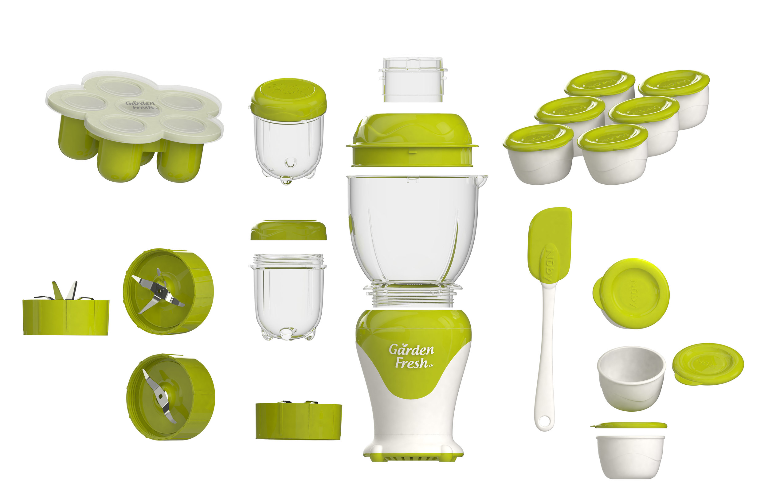 Nuby Garden Fresh Blender Set Rendering 