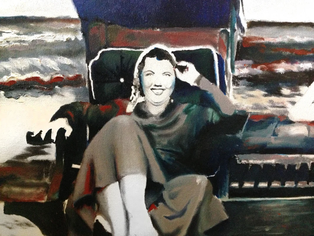  Detail of "Beach Days" 