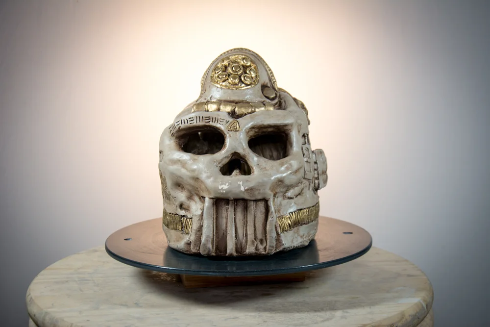 Aztec "GEAR HEAD" Skull