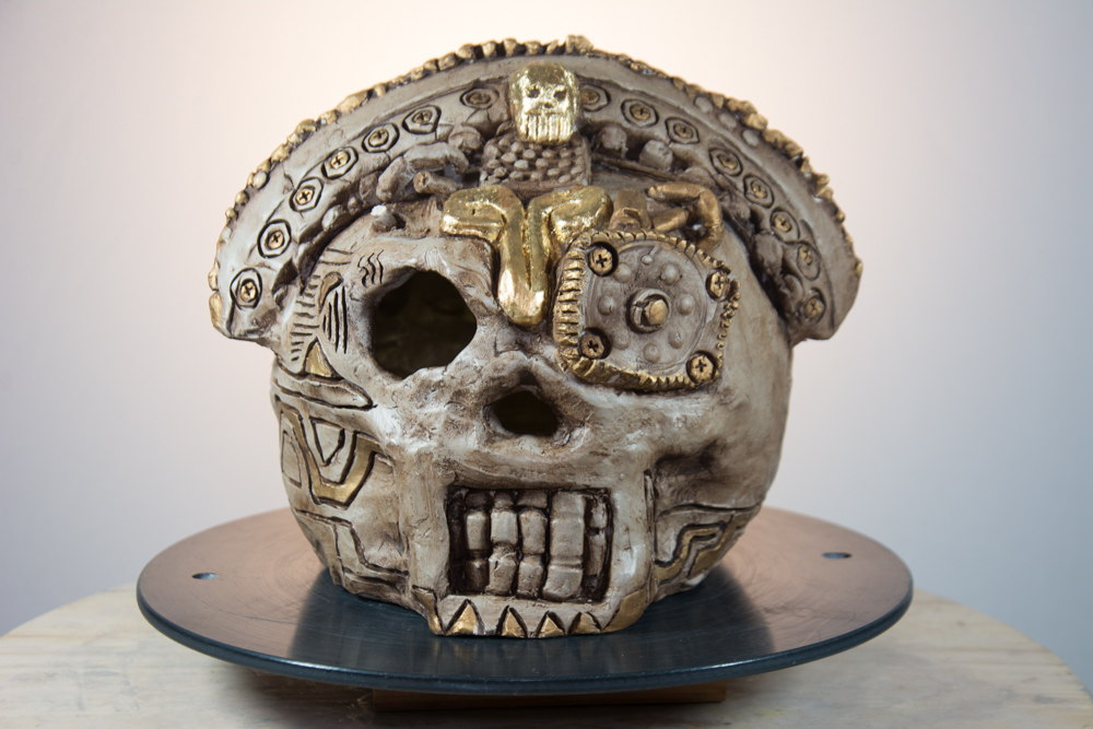 Aztec "ARIES" Skull