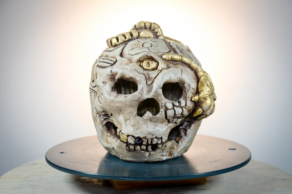 Aztec "JAGUAR PAW" Skull