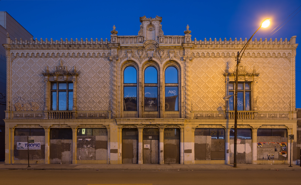 On the list: Pioneer Arcade at 1535-1541 N. Pulaski Road, completed in 1925.