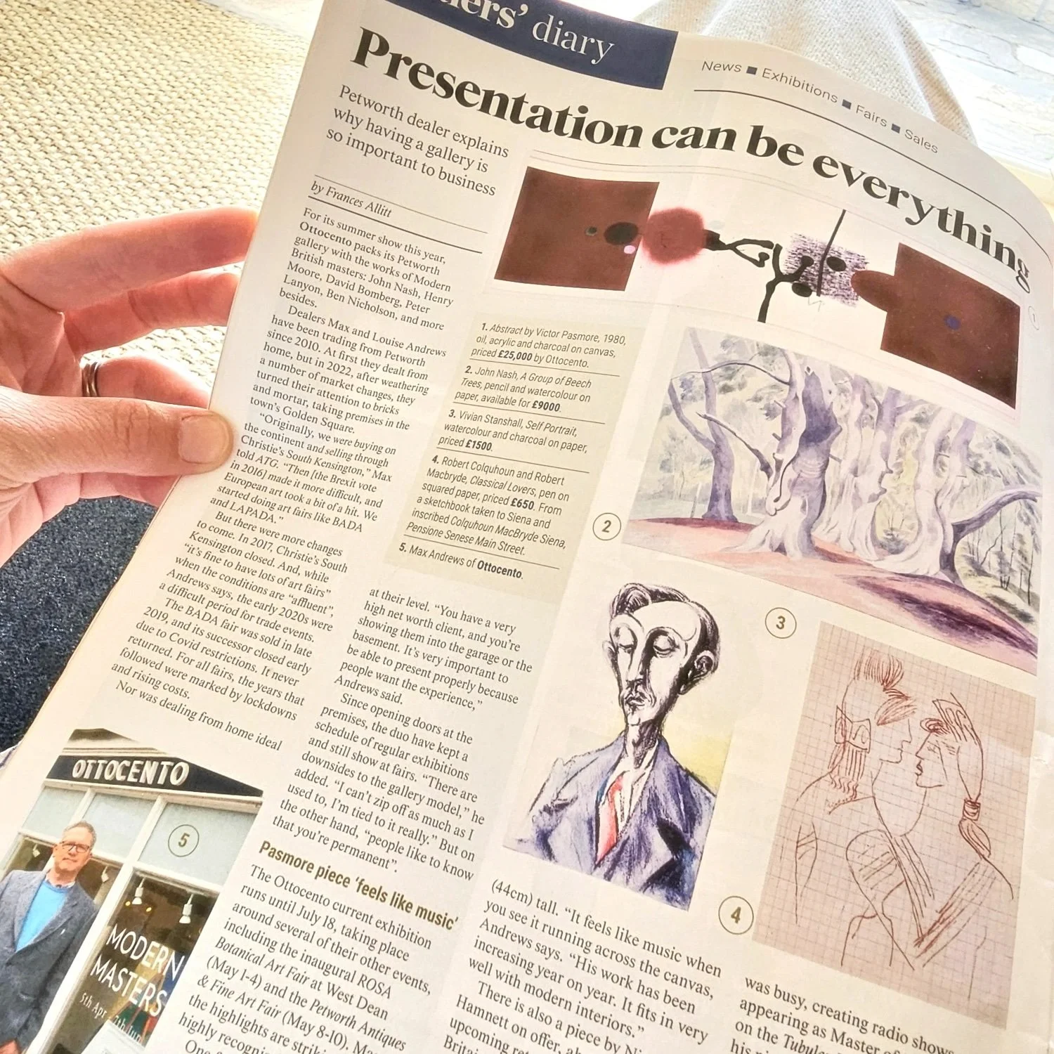 Antiques Trade Gazette article ‘presentation can be everything’ by frances Allitt