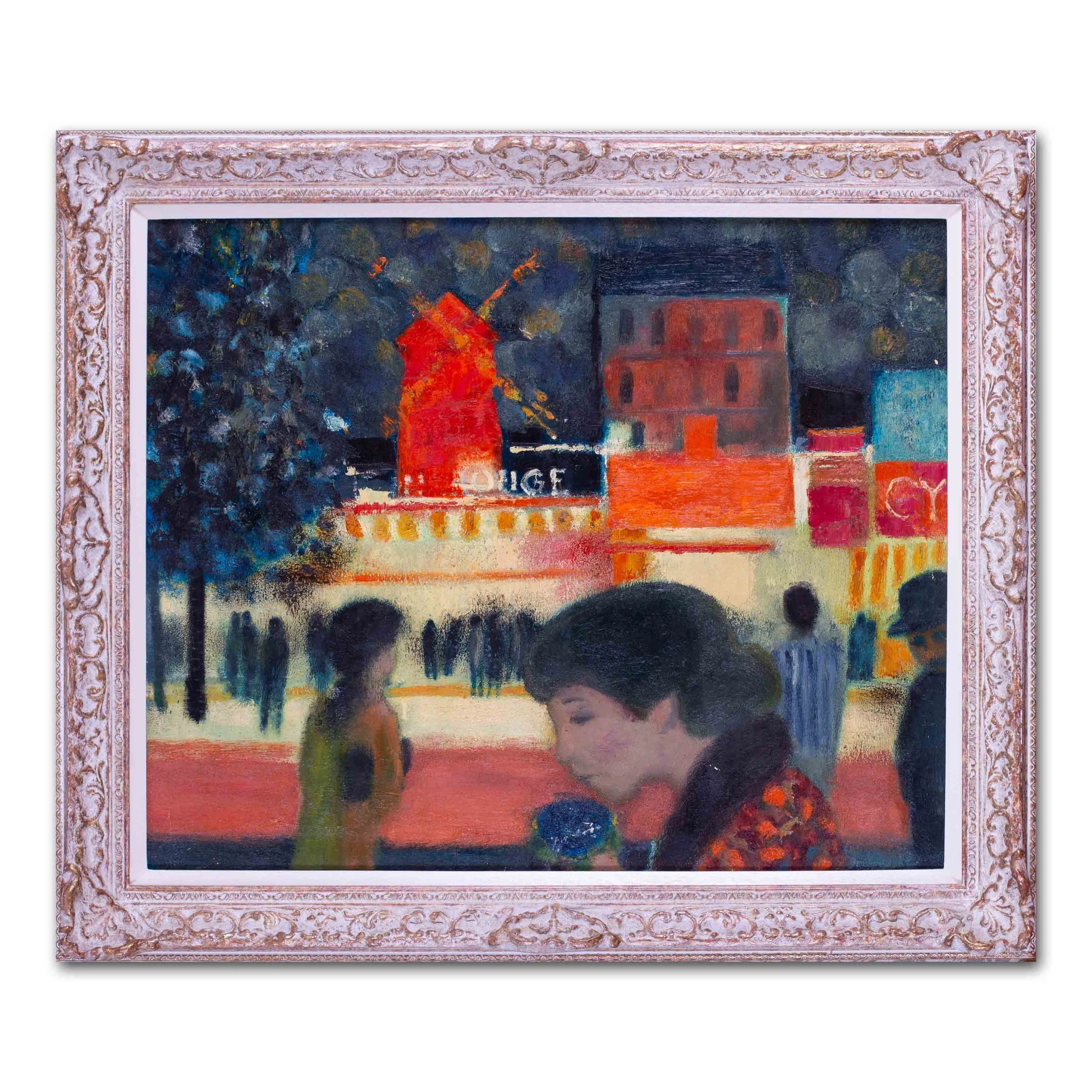 Yves Ganne, 'La Place Blanche (The Moulin Rouge)'