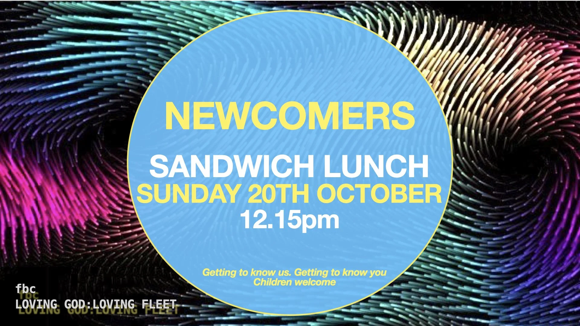 NEWCOMERS LUNCH - SUNDAY JUNE 4TH
