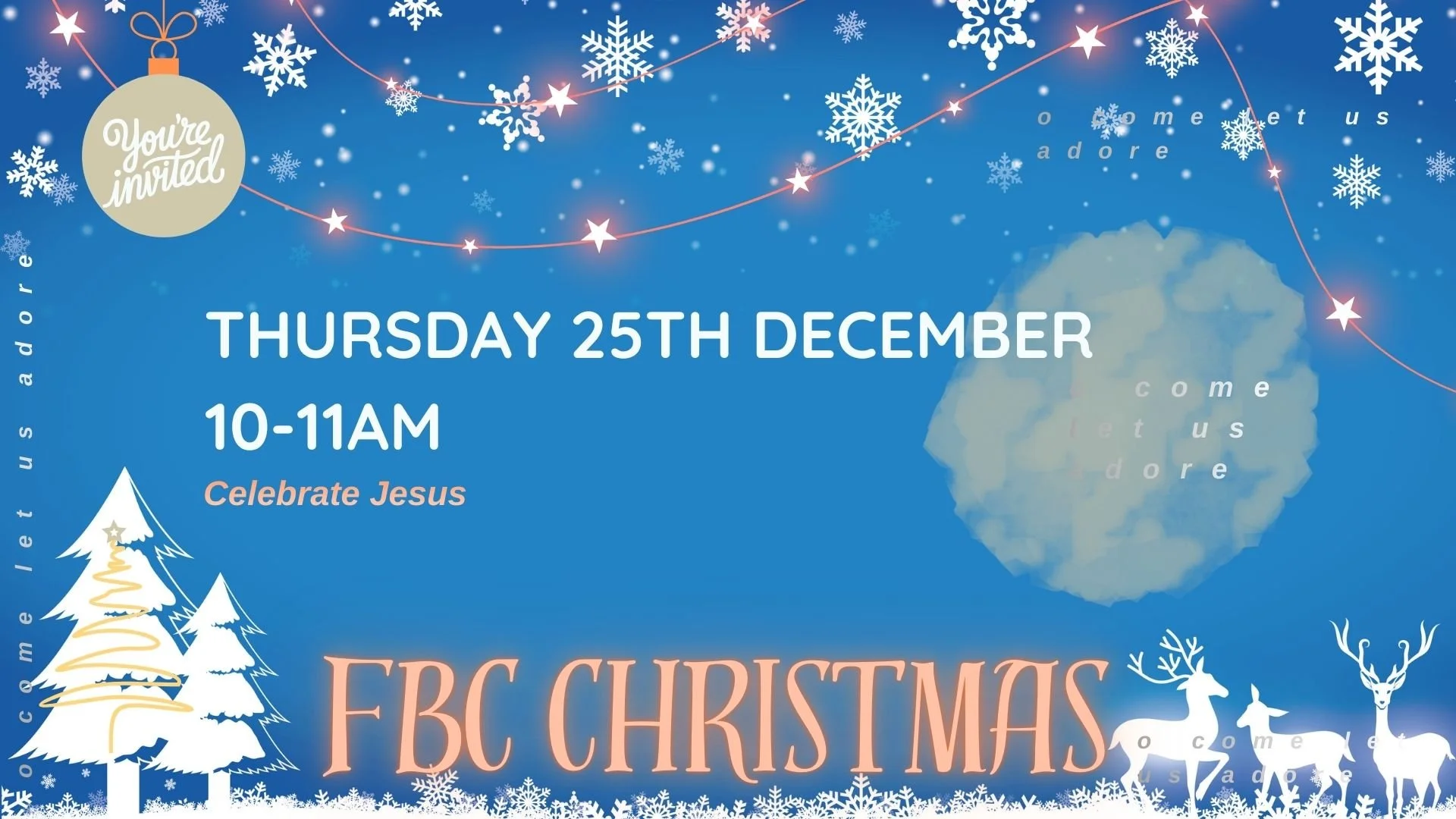CHRISTMAS MORNING 10-11AM