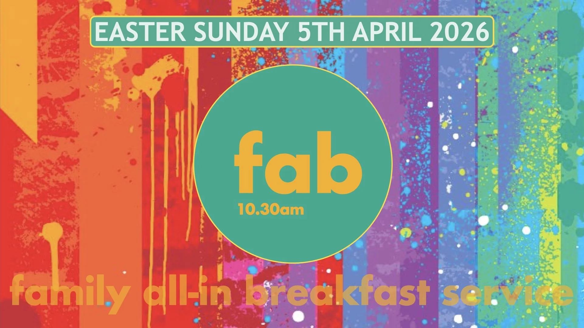 FAB - EASTER SUNDAY - APRIL 5TH