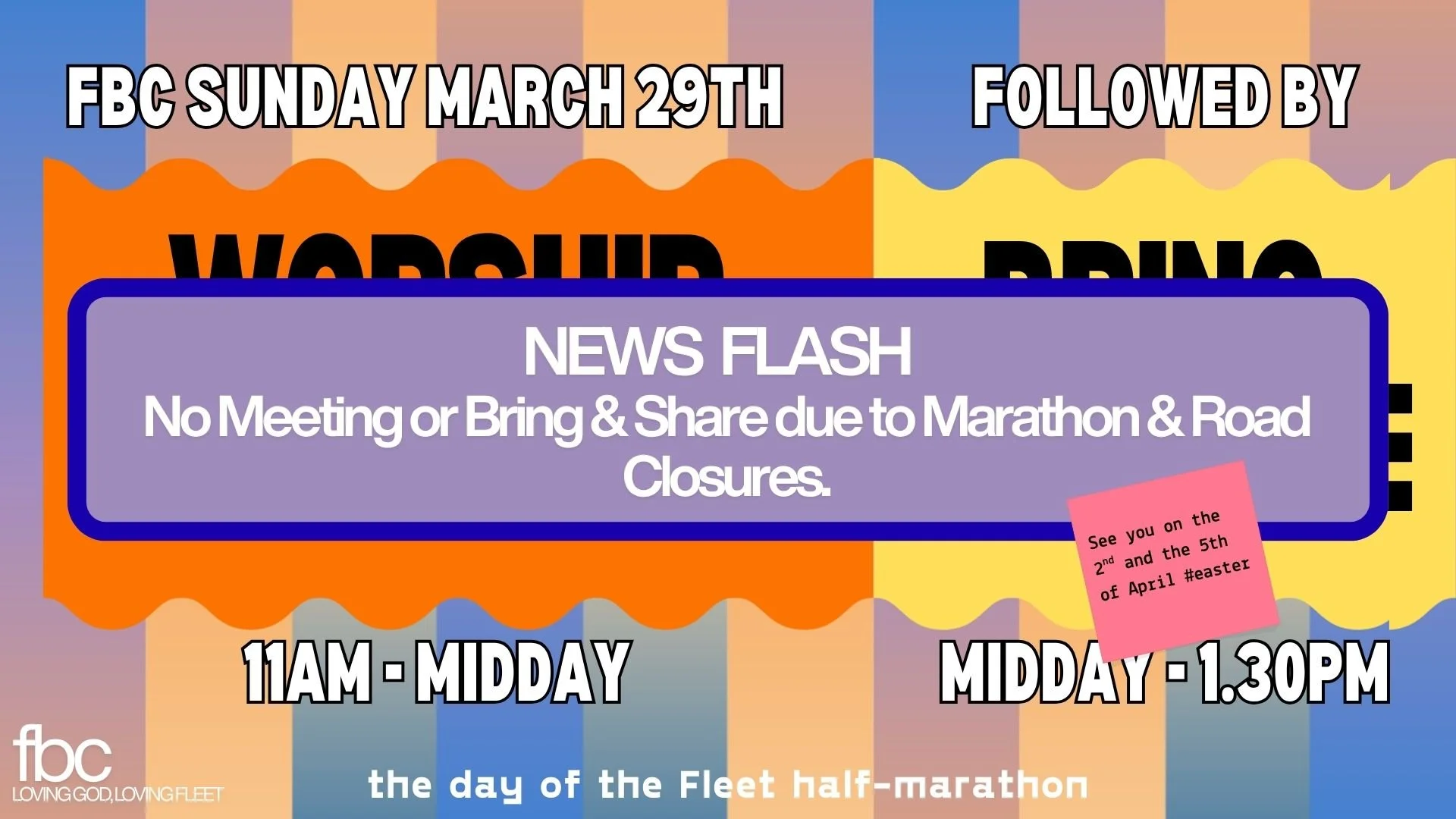 FBC SUNDAY MARCH 29TH NEWSFLASH