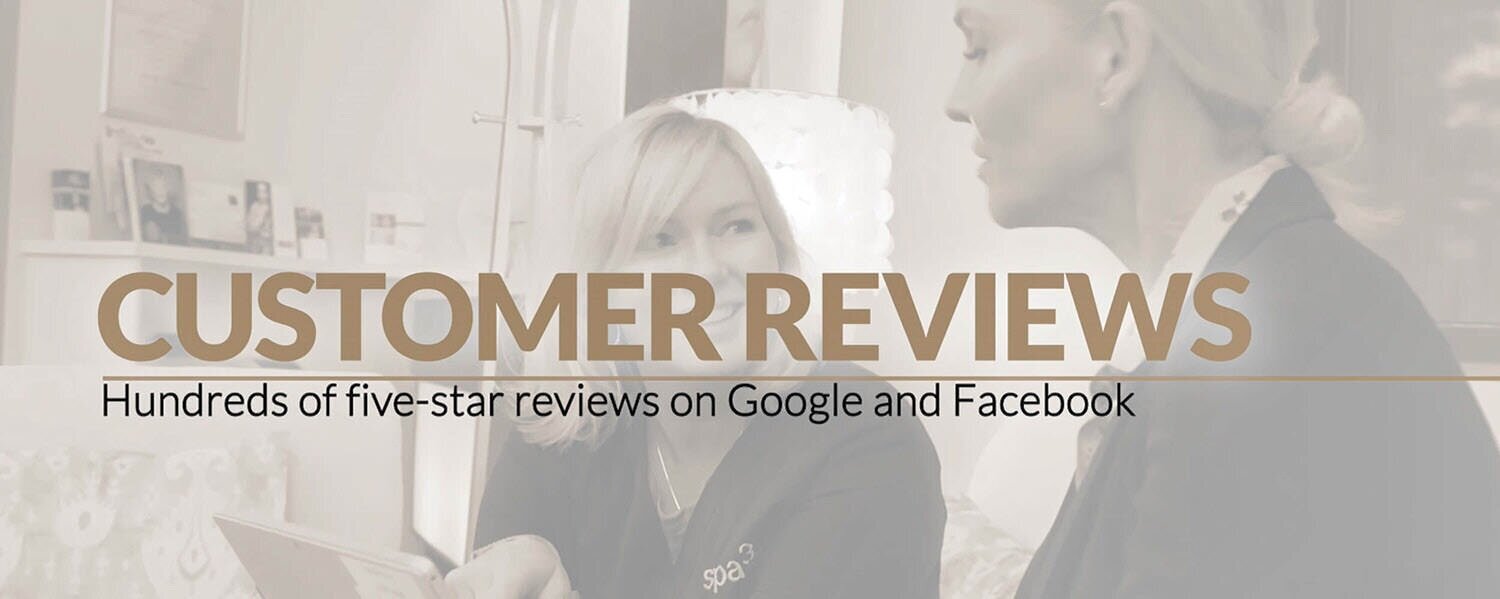 Five-star customer reviews from hundreds of customers on Google and Facebook