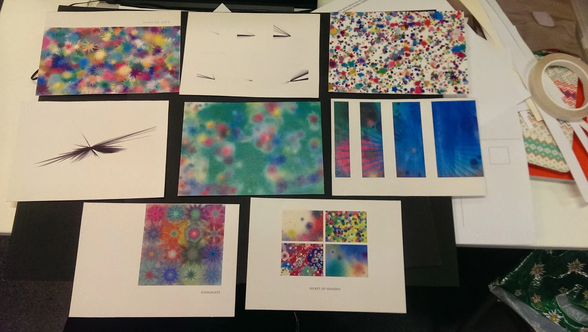 More sets of postcard design