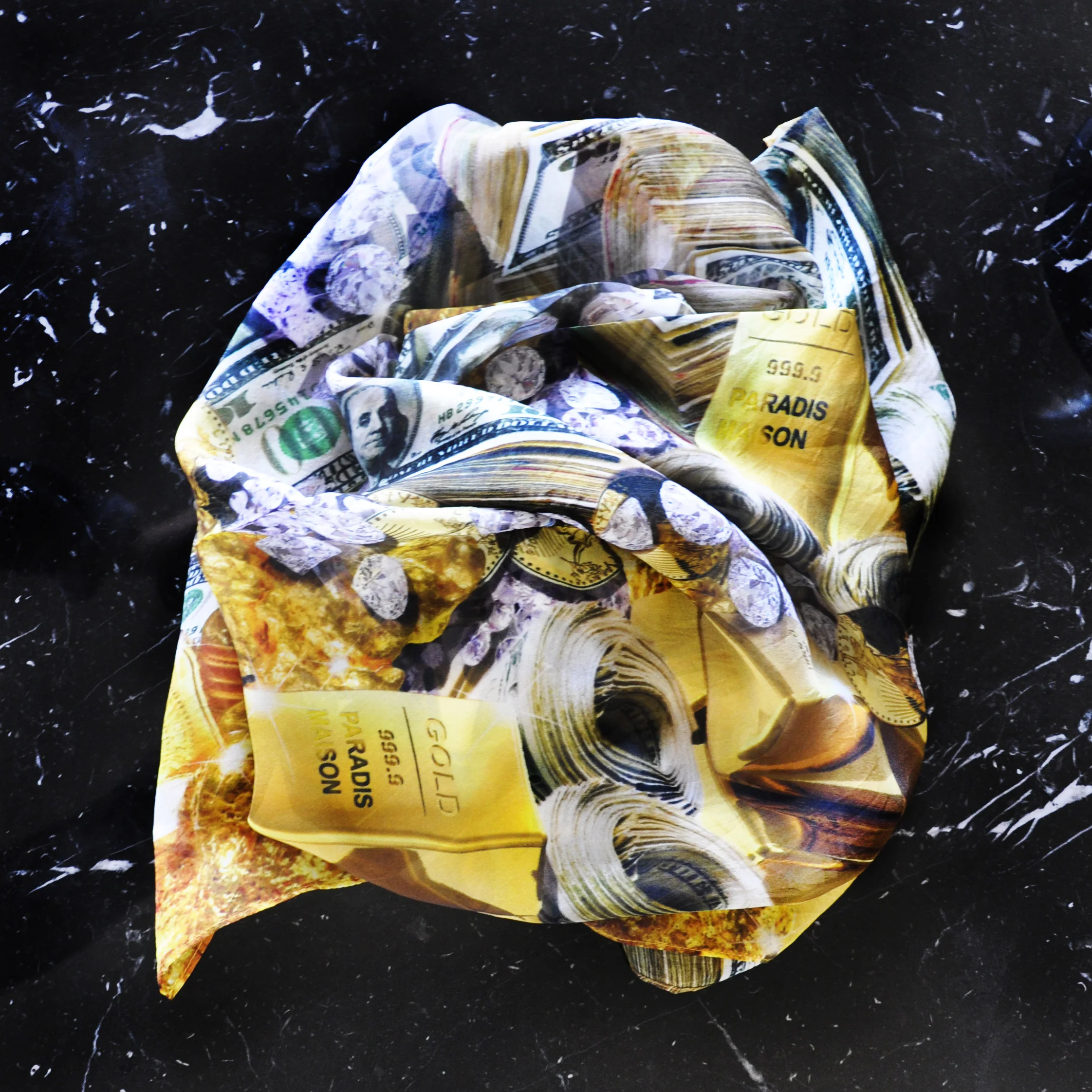SILK MONEY SCARF