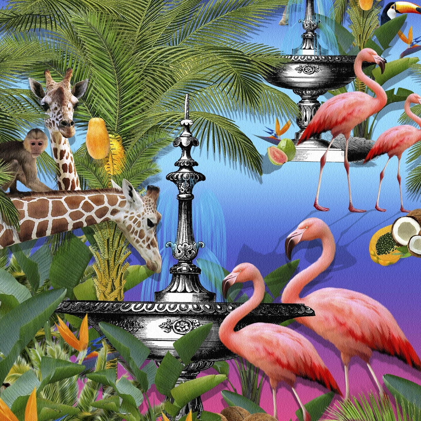 FLAMINGO TEA TOWEL