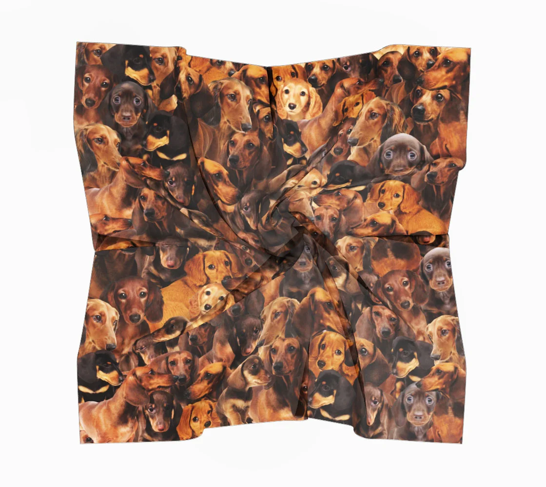 dachshund silk scarf