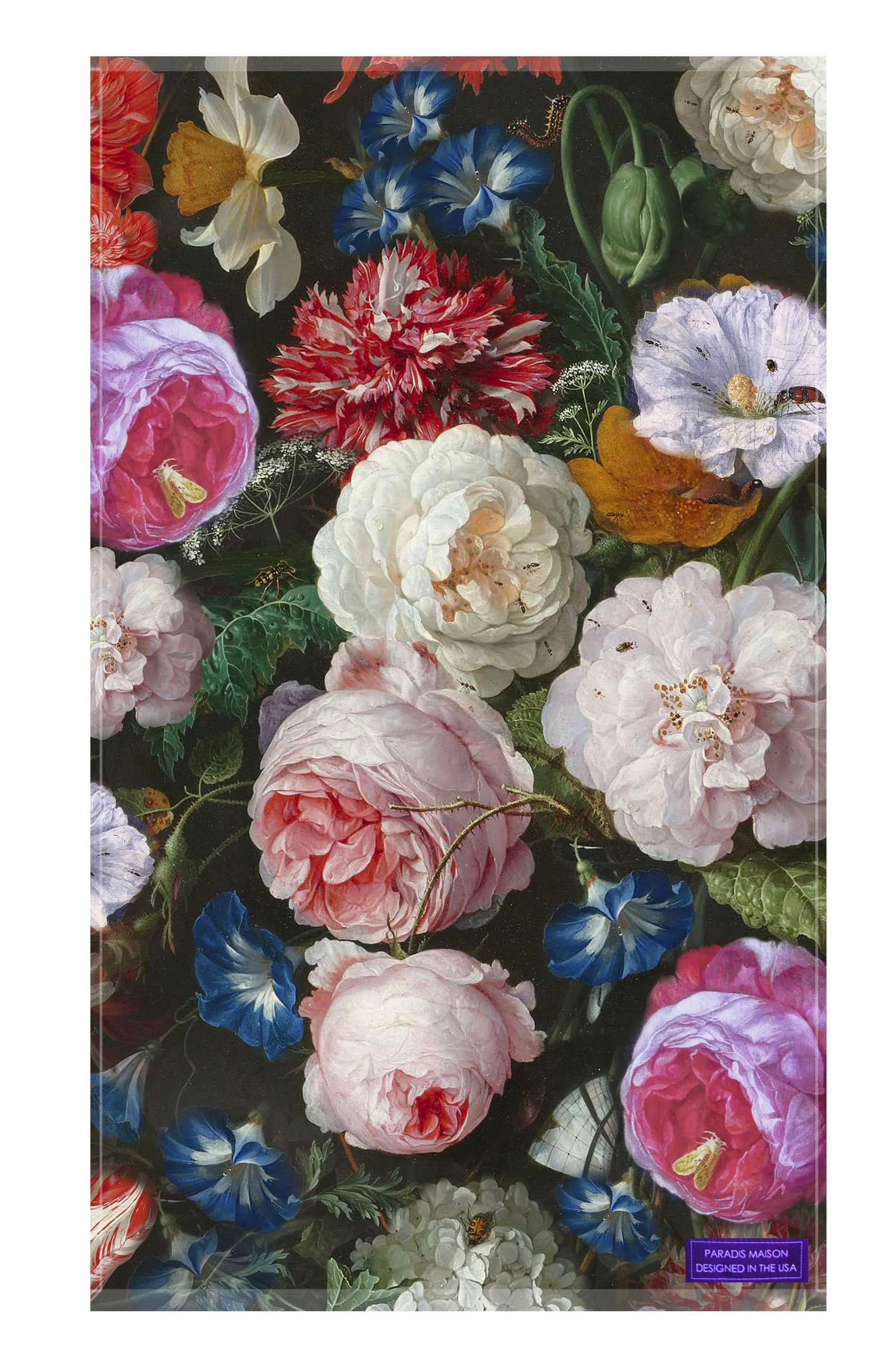 still life floral hand towels