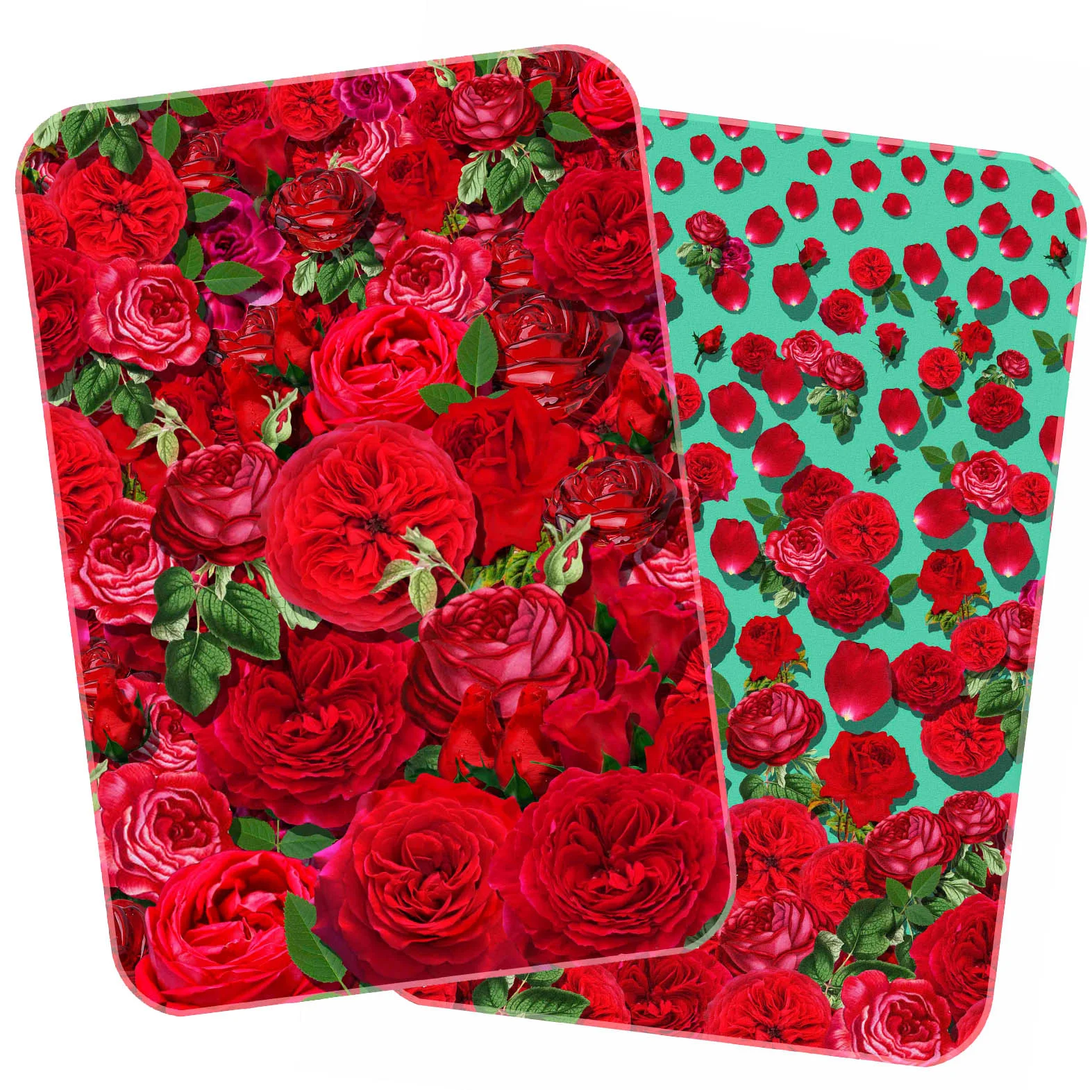 red roses baby blanket
