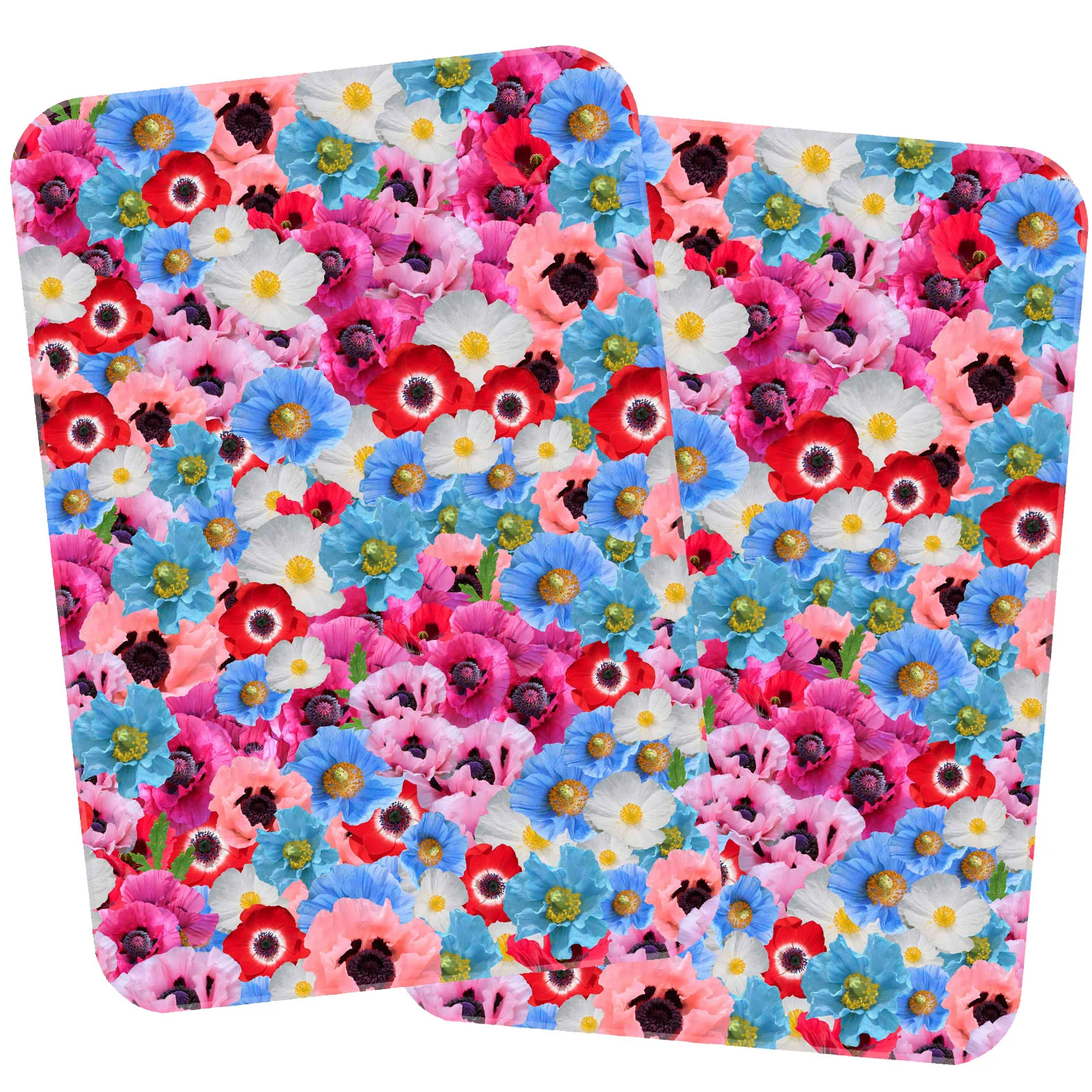 poppy flower baby blanket