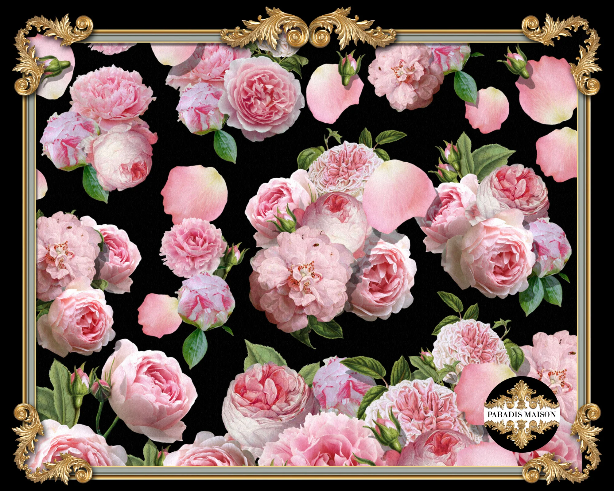 silk peony scarf