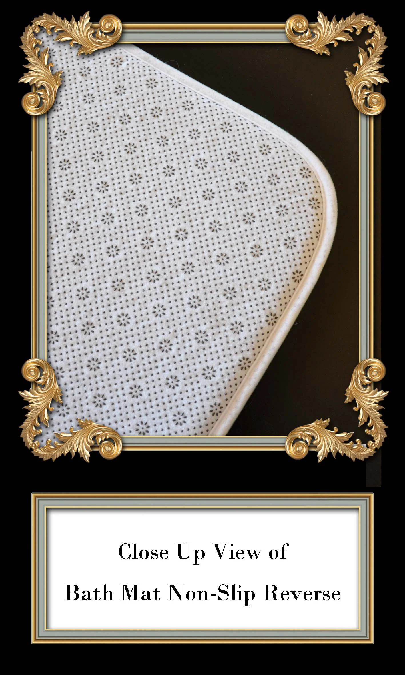 emerald green bath mat